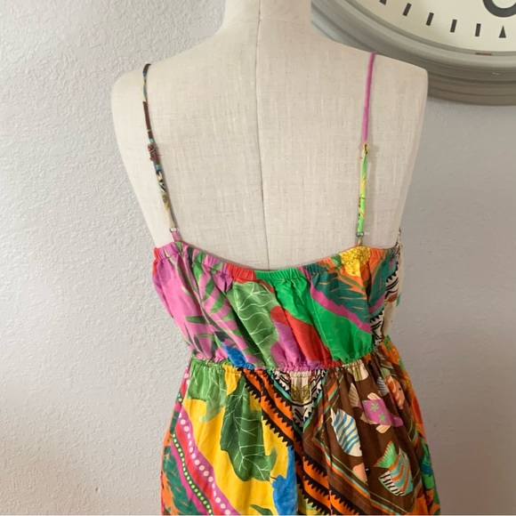 FARM Rio Colorful Patchwork Midi Dress - Picture 3 of 6